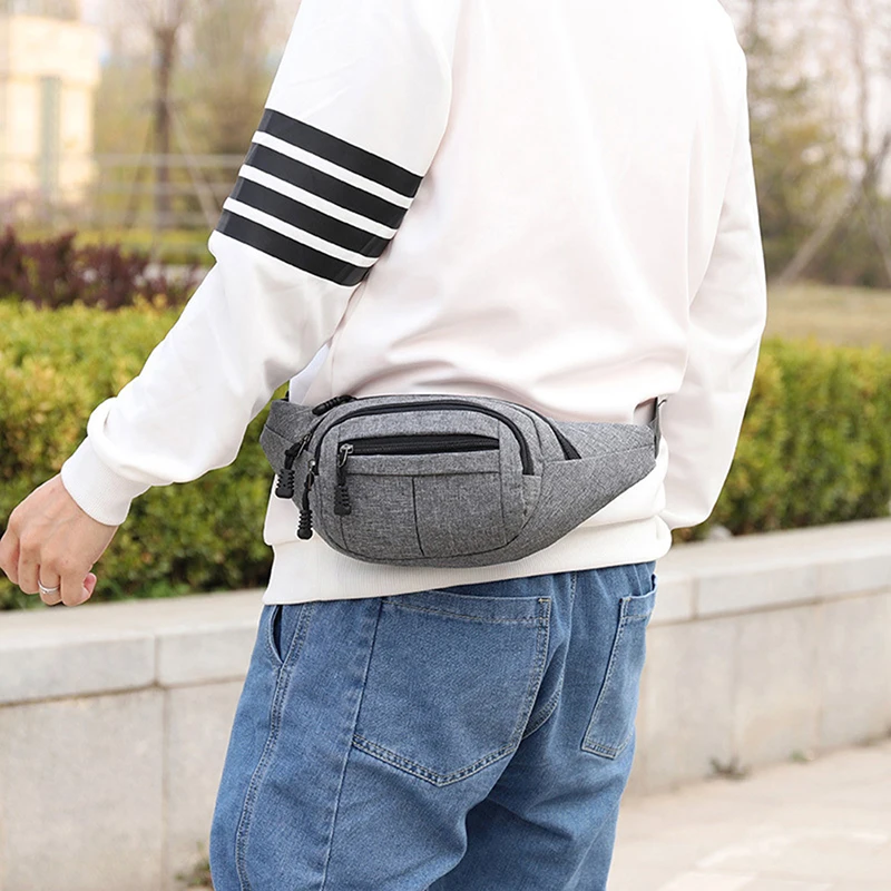 Hip Bum Belt Bag Men\'s Waist Pack Nylon Sport Fanny Bags Boy Drop Leg Bags Travel Riding Motorcycle Crossbody Purse Pouch