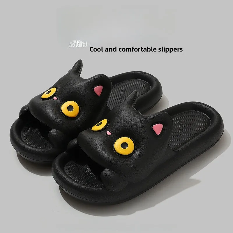 

Non-Slip Outdoor Summer Thick Bottom Cute Cartoon Men's Slippers Breathable PVC Shoe Upper EVA Sole Men's Casual Slippers