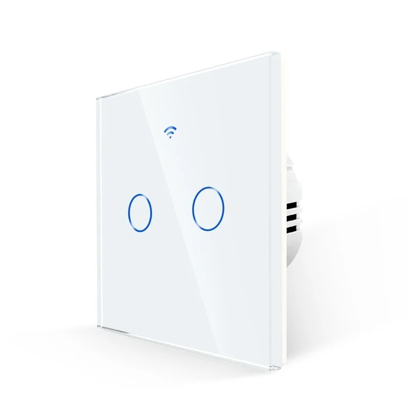 Tuya WiFi EU Wall Touch Switch Smart Light Switch RF433 Wireless Remote LED Light Switches Support Alexa Google Home Bingoelec