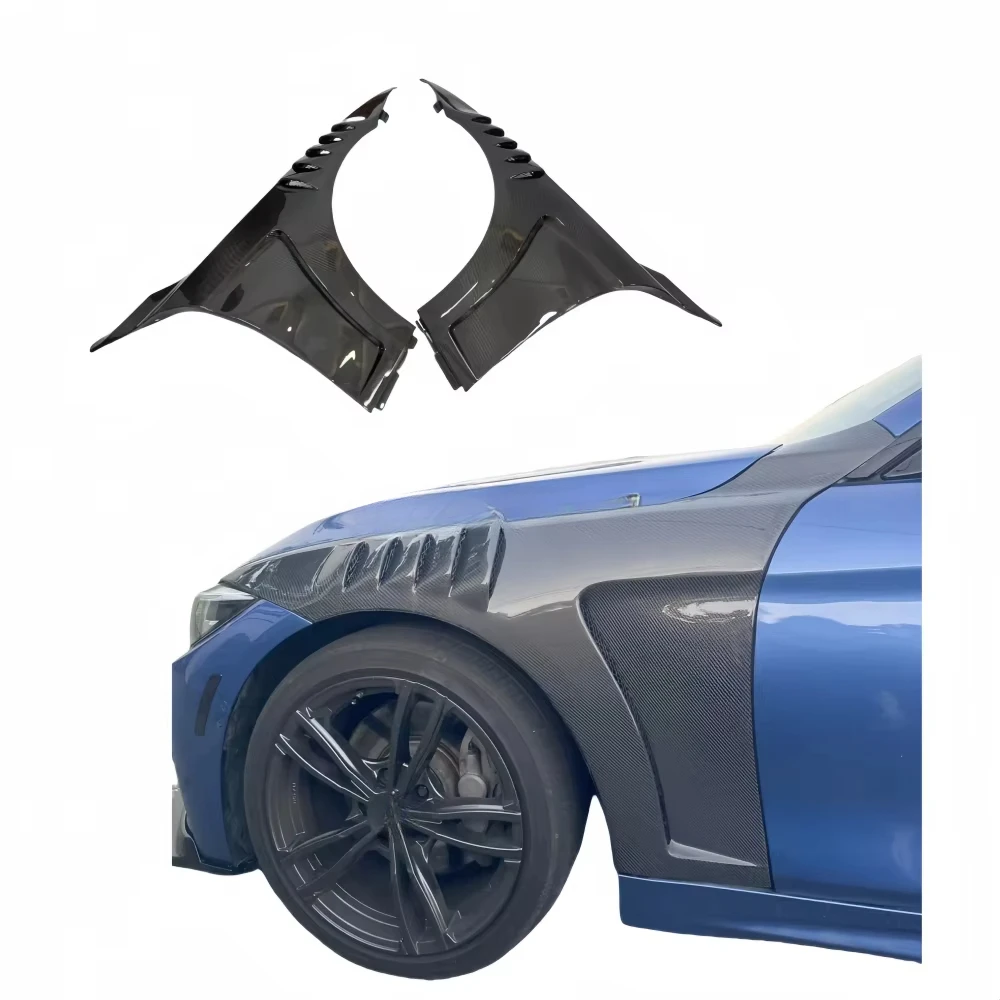 

For 4 Series F32/F33/F36 Carbon Fiber Fender Hood Bumper Body Kit Open-hole Ventilation Fender