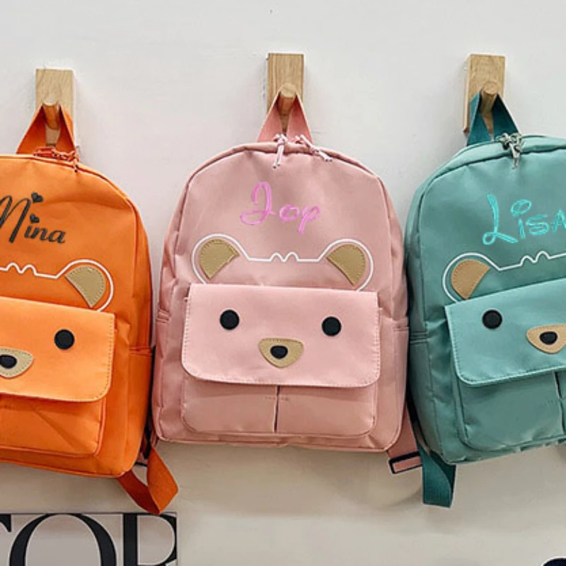 Mochila personalizada con tu nombre para niños, mochila bonita para niños y niñas de 1 a 6 años, guardería, novedad