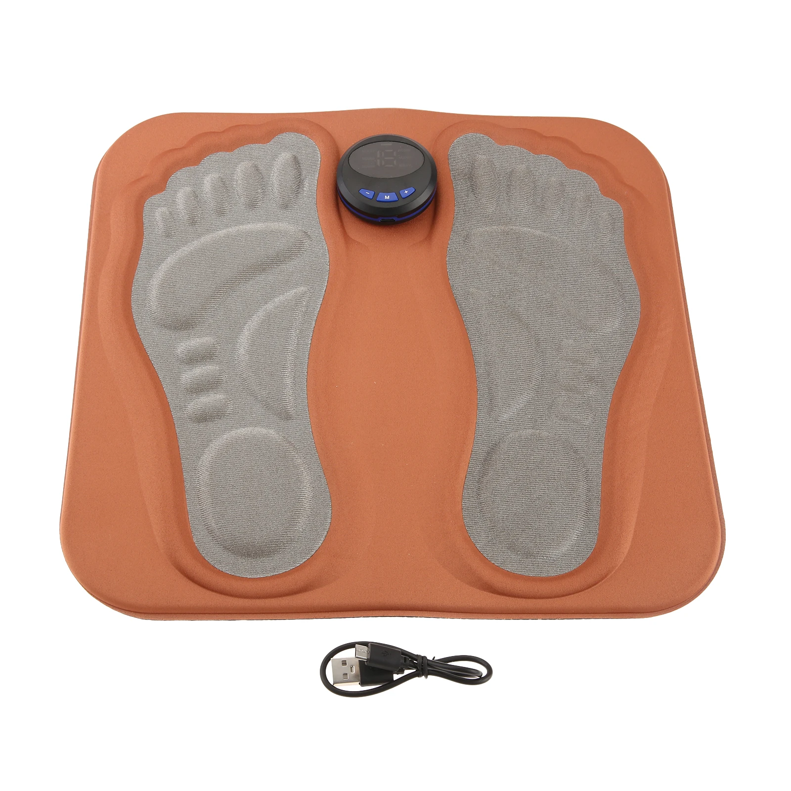 

1pc Foot Massage Mat Micro-current Pulse Calf Acupoint Acupuncture Electrical Muscle Relief Stiffness 6-mode 15-evels Adjustable