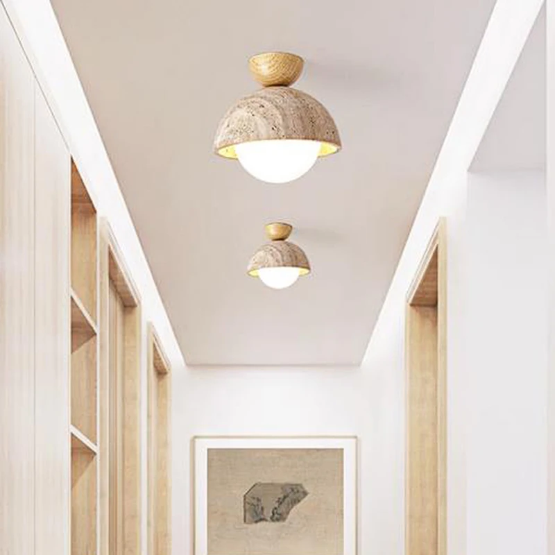 

Nordic Scandinavian Apartment Homestay Hotel Decoration Ceiling Light Japanese Wabi Sabi Corridor Porch Balcony Led Lamps