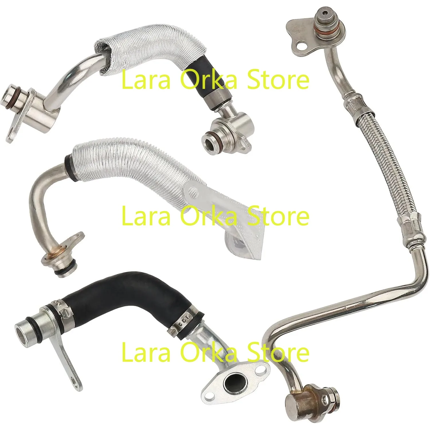 Turbocharger Coolant Line Kit Compatible with BMW 1 2 3 4 5 Series F10 F22 F20 F30 X1 X3 X4 X5 X6 Z4 11538663516 11538663517