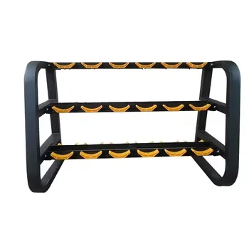 

Factory Hex Rubber Rack 3 Tier Dumbbell Set Dumbbell Rack Stand Dumbbell Rack