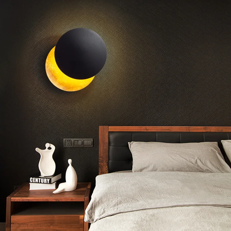 

Eclipse Wall Lamp Corridor Corridor Staircase Background Wall Art Lamp Bedside Night Lamp Bedroom Lighting