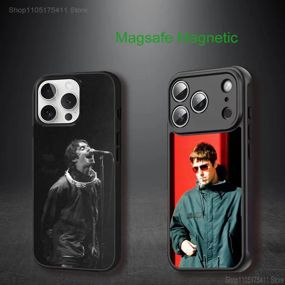 

Singer L-Liam G-Gallagher Phone Case For iPhone 17,16,15,14,13,12,11,Pro,Max,Plus,Mini,SE4,E Magnetic Magsafe Wireless Charging