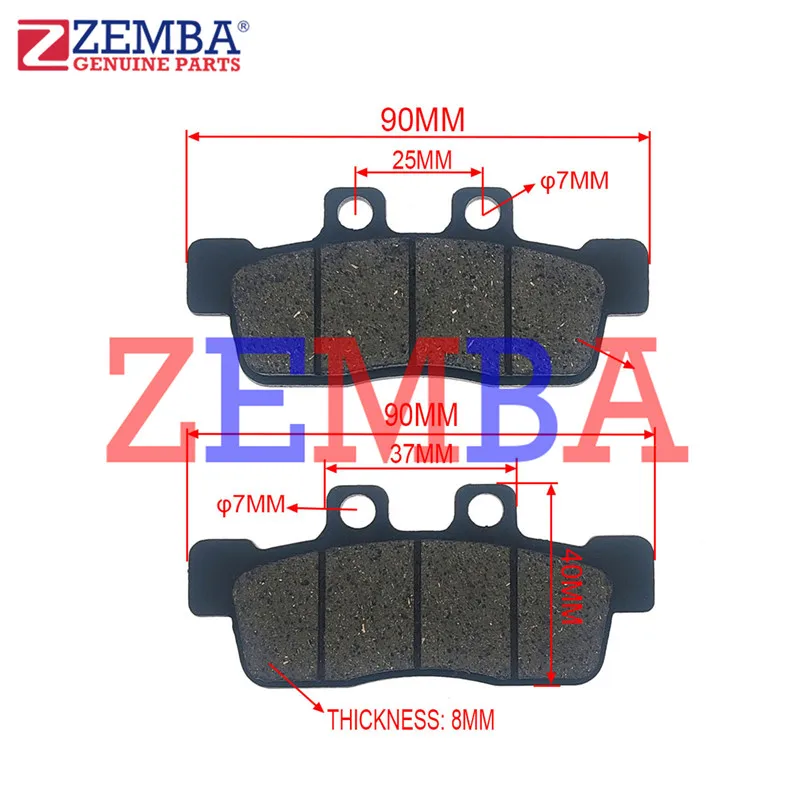 SEMI METALLIC MOTORCYCLE FRONT BRAKE PAD FOR YAMAHA BWS125 X MOTARD