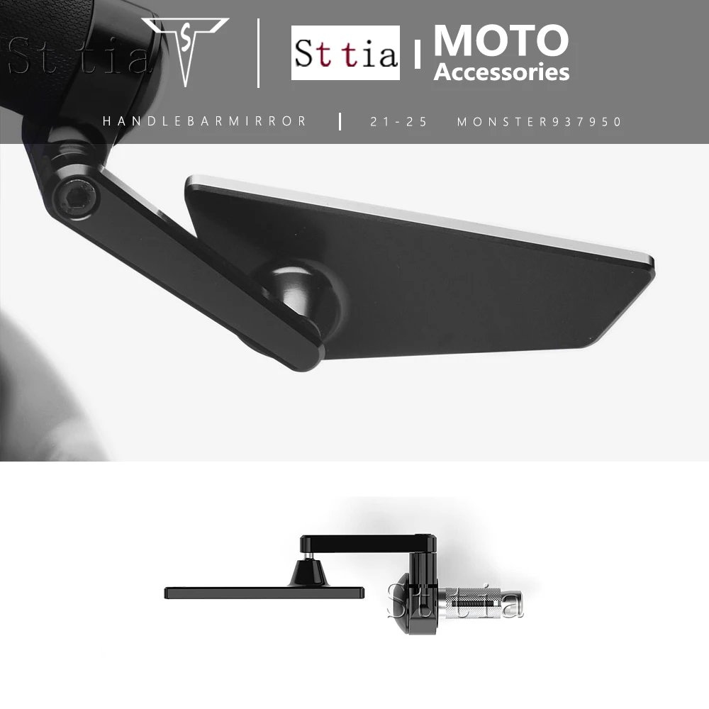 

Зеркала заднего вида на руль мотоцикла для Ducati Monster 937 950 2021-2025 MONSTER 950 937 SP, крепление на торец руля