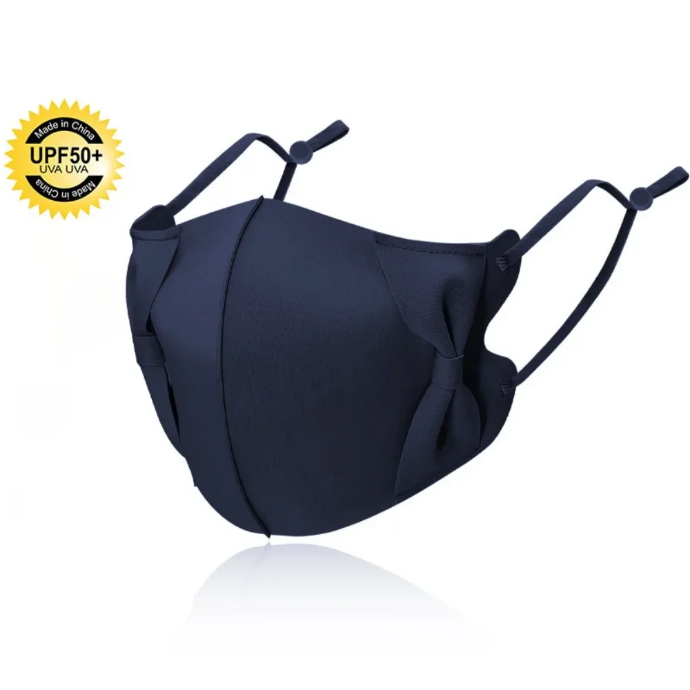 Mode ademend ijszijdemasker Anti-UV Traceless zonnebrandmasker Gezichtsbedekking Sjaal Unisex