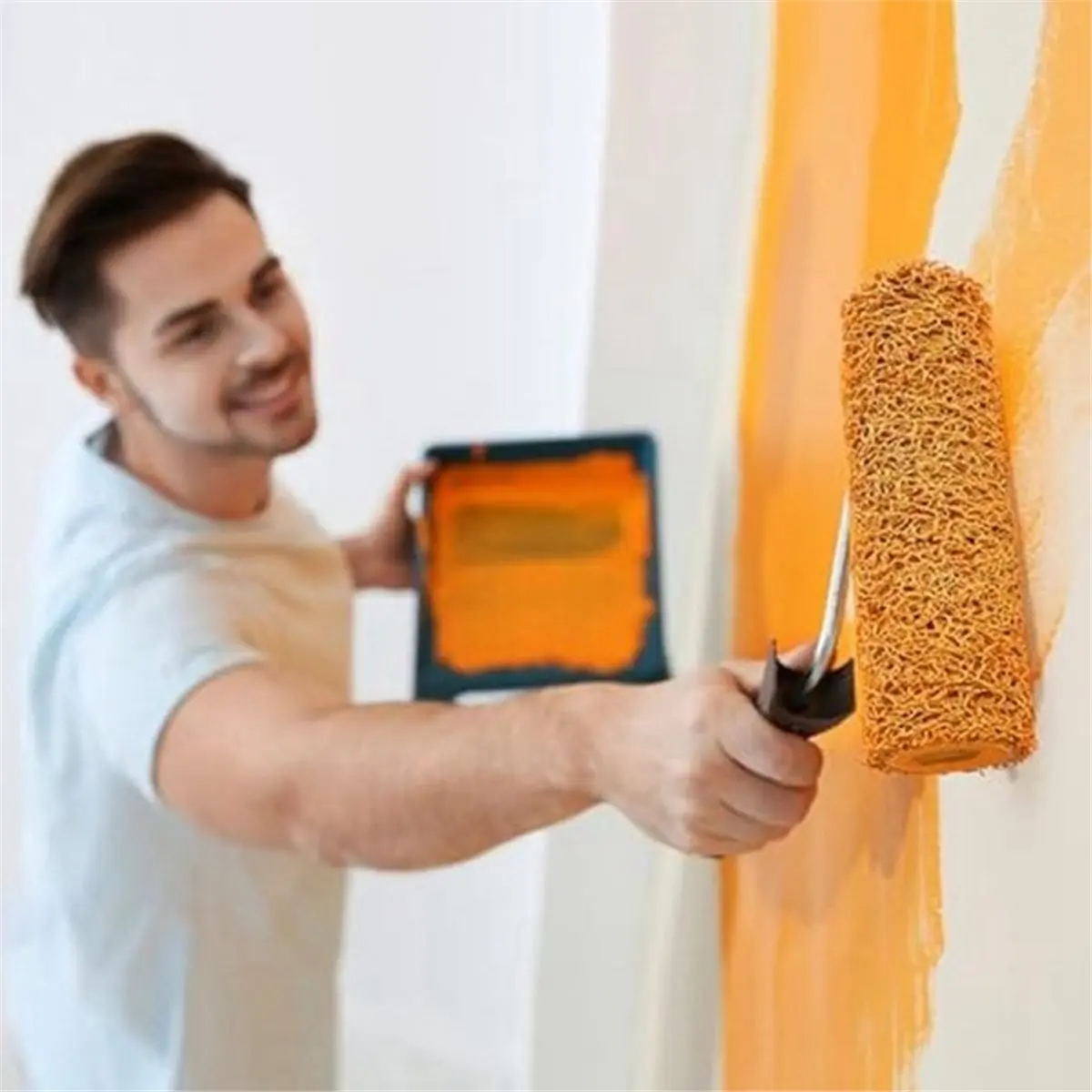 2026 New 5Pcs 9Inch Textured Paint Roller Small Textured Roller for Painting Walls Popcorn Ceiling Home Improvement Paint