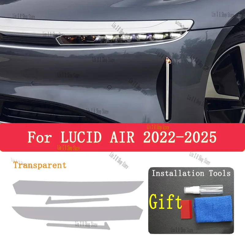 

For LUCID AIR (2022-2025) TPU Car Exterior Headlights Anti-Scratch Protective Film Headlamps Repair Sticker Accessories Refit