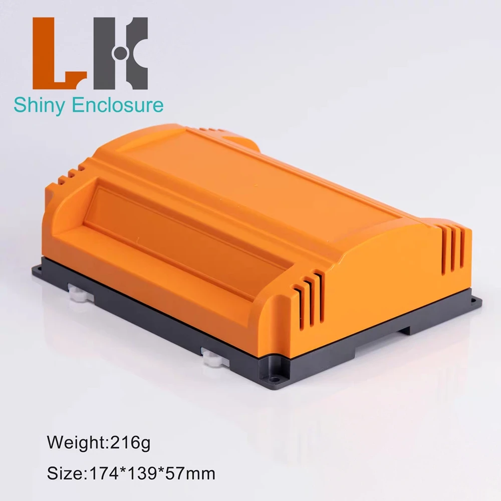 174x139x57mm Fireproof Material Industrial Control Enclosure Plastic Junction Box Instrument Case Din Rail Enclosure Control Box