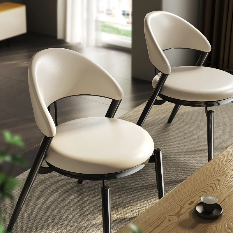 

Dining chairs, household backrest chairs, light luxury, high-end restaurant dining tables, dining chairs, Nordic hotel negotiati