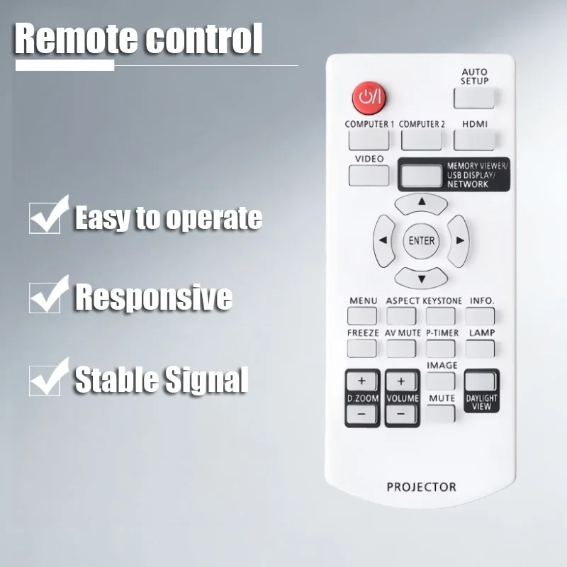 

N2QAYA000116 Replaced Remote For Panasonic Projector PT-LB332 PT-TX312 PT-TW342 PT-LW362 PT-LW312 PT-LB412 LB383 PT-LB353
