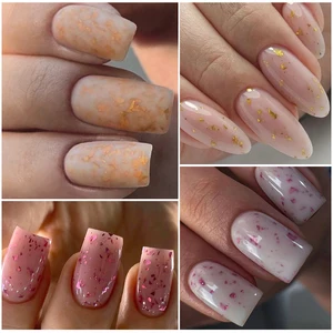 MSSIIII 7ml Gummi -Basis -Glitzergelgel Seal Golden Gold Pink Basi Gel Superior Summe Outside UV LED Nail Art Lack Maniküre 8 Hauptverkaufsbluse Siejoulas Rosa - №6