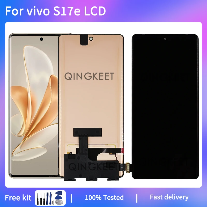 

6.78" AMOLED For vivo S17e LCD V2285A Display Touch Screen Digitizer Assembly For vivo S17e LCD With Frame