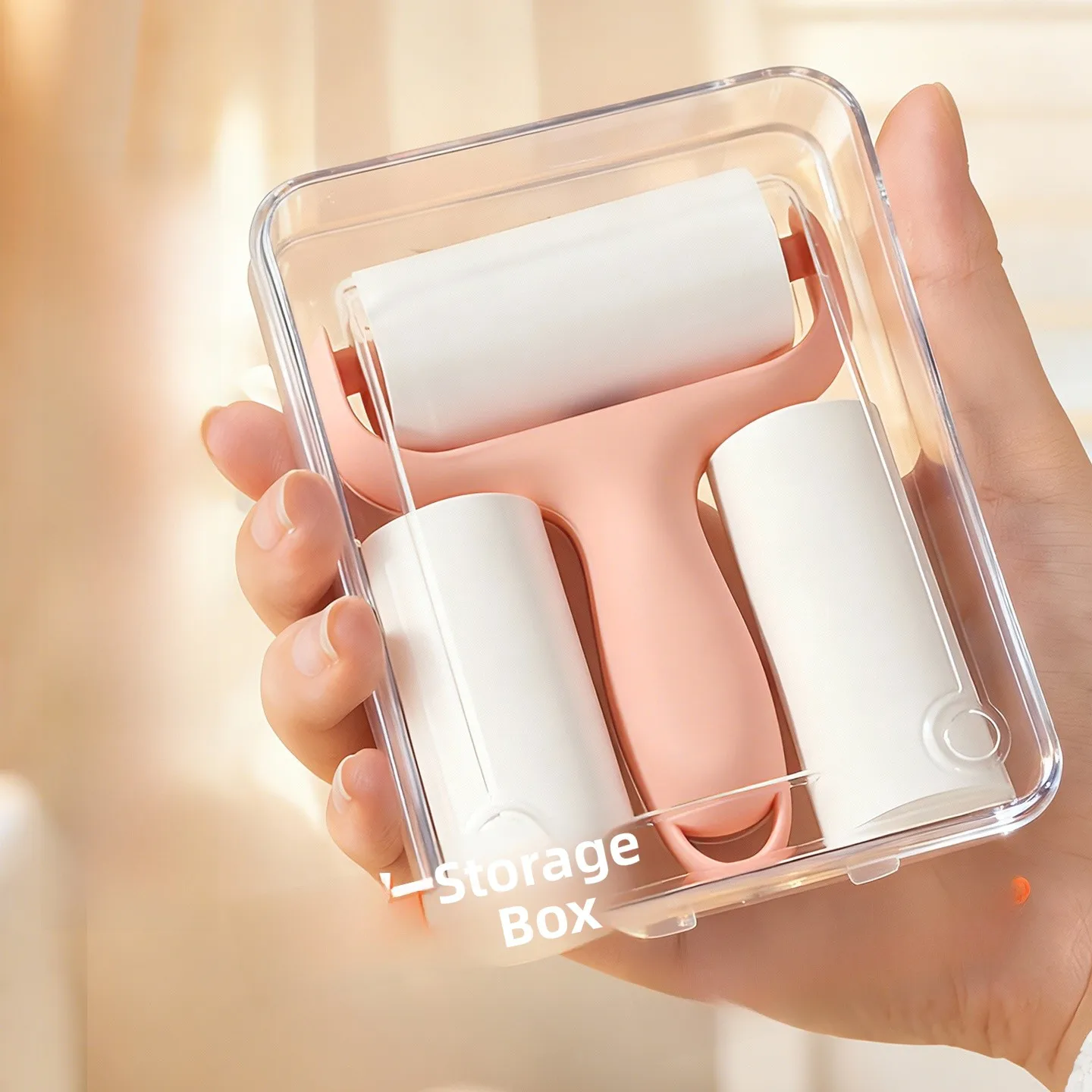 ミニポータブル粘着式ヘアリムーバーローラー強力な破り取り式ダストロール衣類ヘアブラシローラーコンパクトトラベルサイズプラスチック