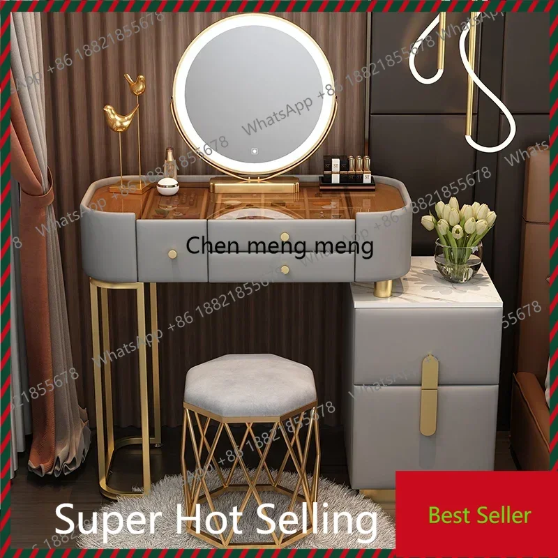 

Minimalist Mirror Vanity Tables Wood Cheap Gray Makeup Girl Vanity Tables Bedroom Drawer Salon Penteadeira House Accessories