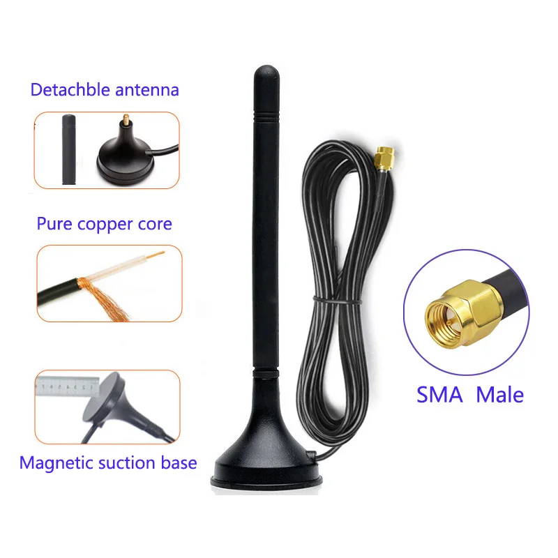 4G LTE 3G GSM Full-band WIFI antenna 700-2700MHz SMA Male   for Outdoor DTU Cabinet and Router External Antenna