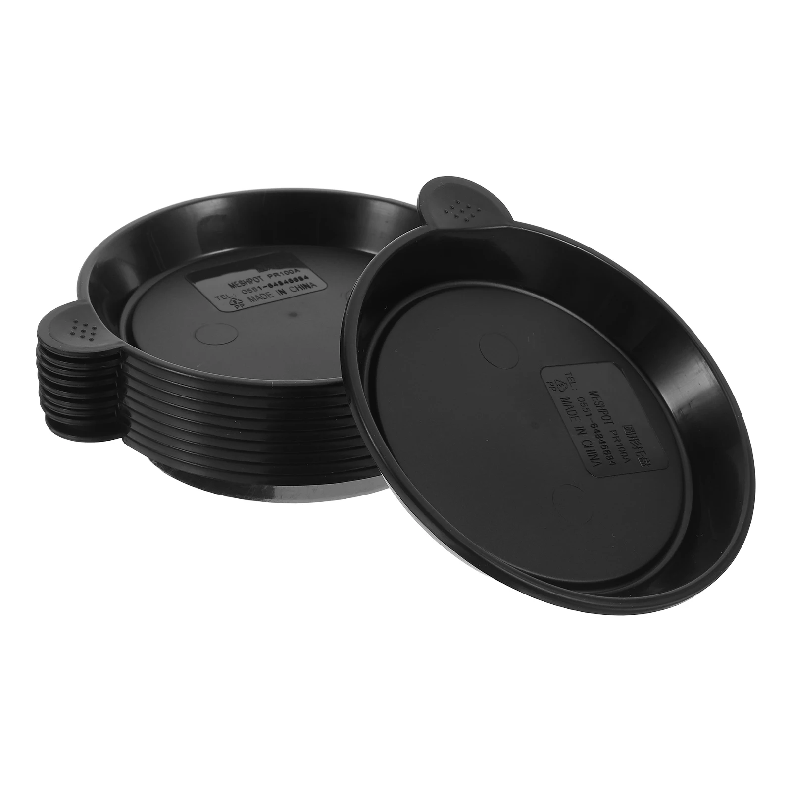 

10Pcs Premium Plastic Flowerpot Drip Tray for Indoor Plants Saucer - Round Design Red Color 8.2cm Diameter