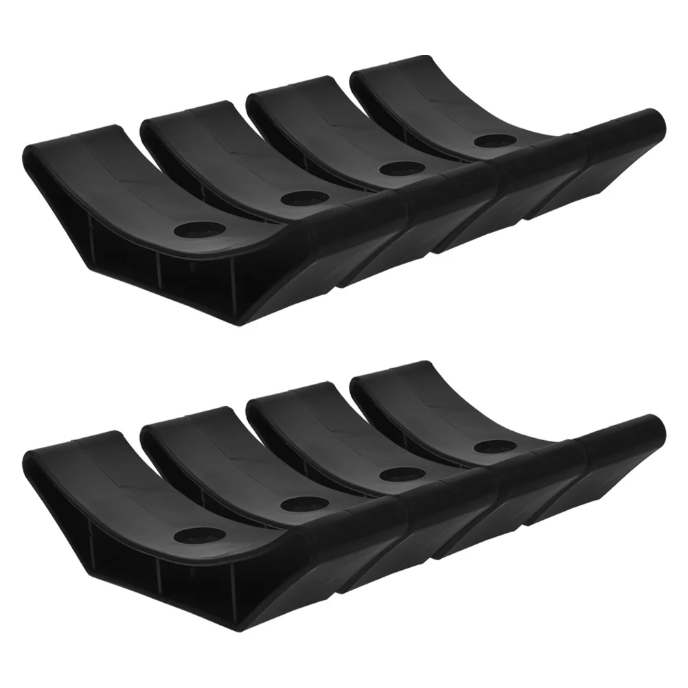 

8Pcs Dumbbell Saddles Hollow Design Lightweight Noise Reducing Gym Accessory Floor Dumbbell Holder Stand Fitness Storage Rack