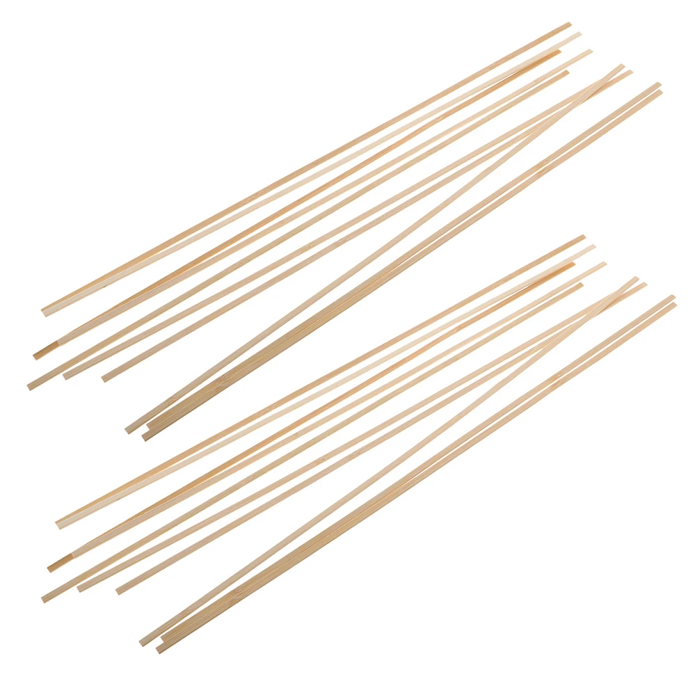 20 Pcs Children's Kite Material Bag Craft Project Rods Bamboo Sticks for Art Crafts Birdcage Building Frame Materials