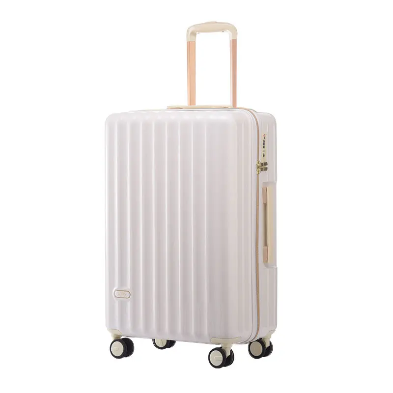 Luggage Female Silent Large Capacity Travel Suitcase with Wheels Student 20\'\' Boarding Suitcase Ultra Light PC Trolley Luggage