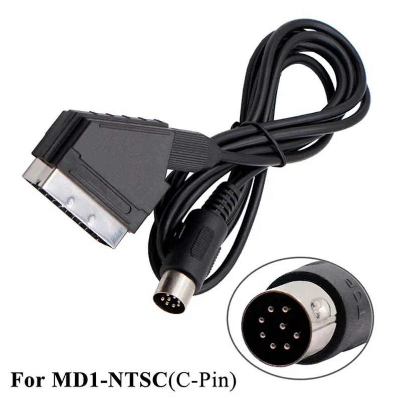 RGB Scart Cable for Sony PS2 PS1 for Sega Dreamcast Saturn MD1 MD2 Genesis for Microsoft Xbox for Nintendo WII Game Console Cord view 2