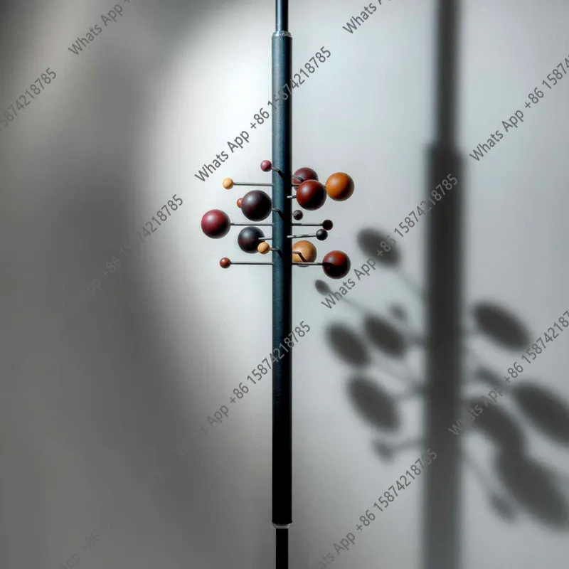 Retro art floor-to-ceiling coat rack designer model room villa cloakroom custom-made top-notch hanger