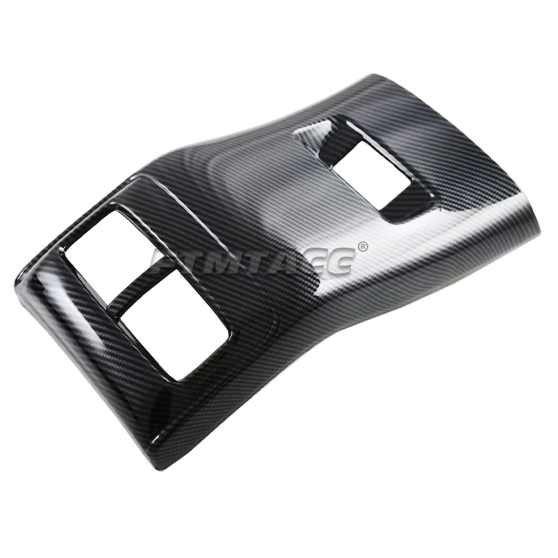 For MG HS 2018-2023 ABS Car Rear Air Condition Vent Outlet Frame Anti-Kick Panel Armrest Box Cover Trim Interior Accessories