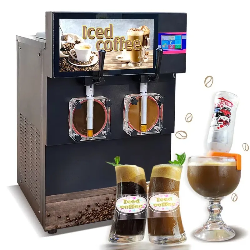Kolice Stainless Steel Granita Milkshake Machine For Coffee Slush Machine Margarita Mix Slushie Machine Drink Mix
