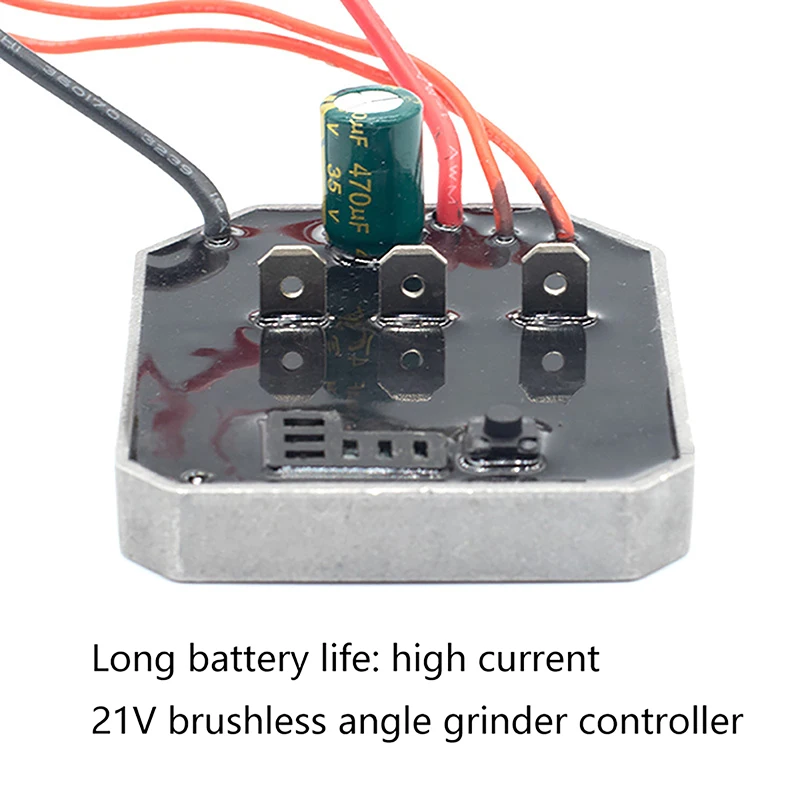 Papan pengontrol kunci pas elektrik 5.2*6.2cm, alat listrik Motherboard aksesoris 60A tanpa sikat Lithium Angle Grinder papan kontrol