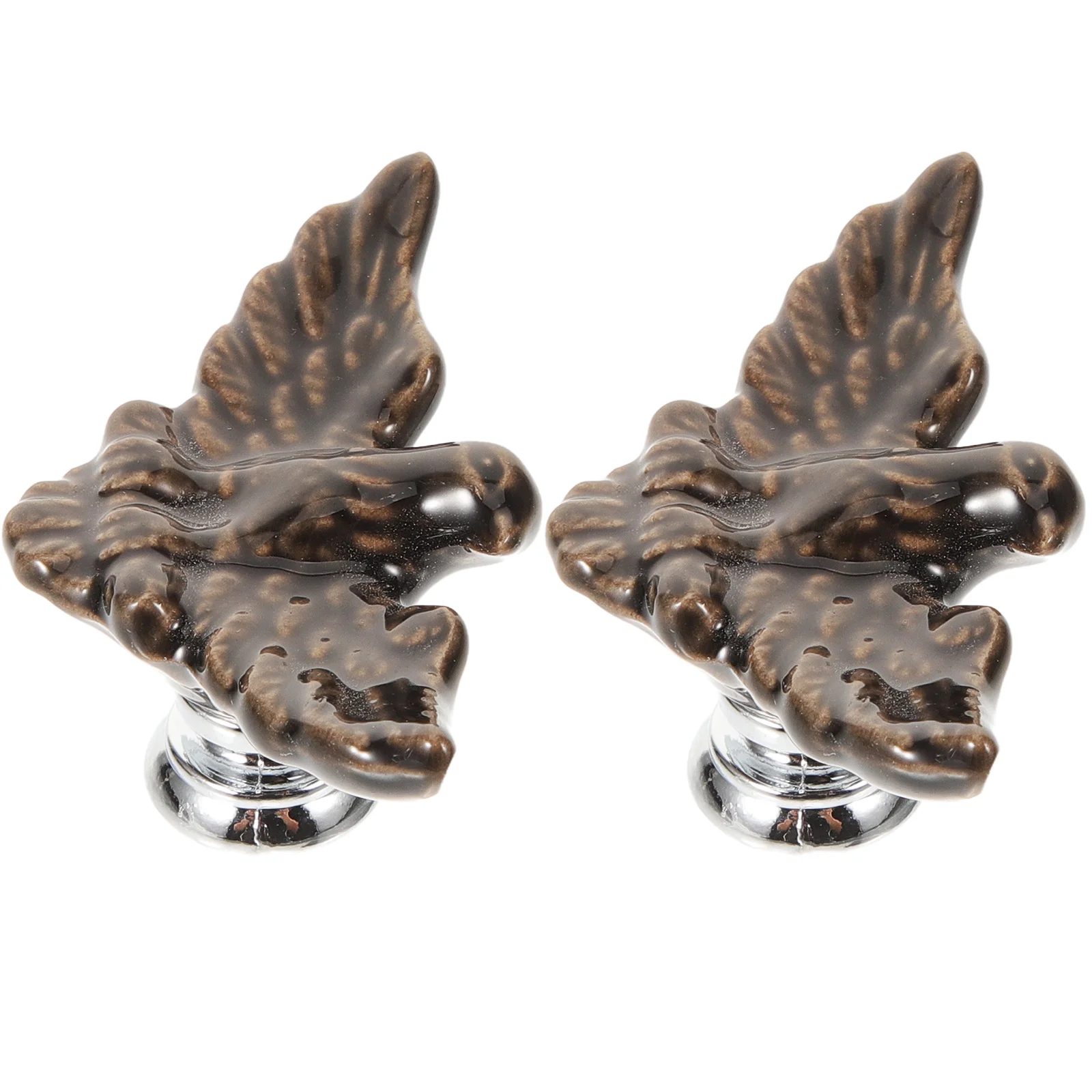 

2Pcs Eagle Ceramic Knobs Vintage Single Hole Cabinet Dresser Drawer Handles Decorative Animal Knob for Furniture
