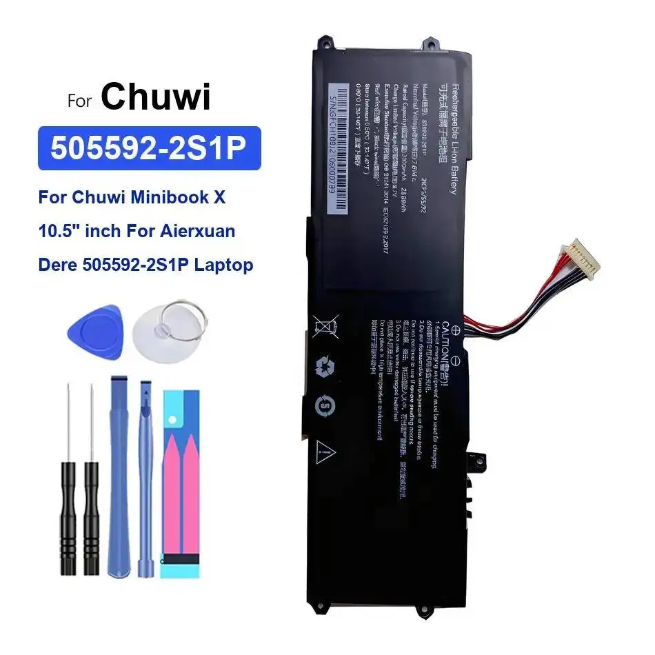 

High-Efficiency Laptop Battery 3800Mah For Chuwi Minibook X 10.5" Inch For Aierxuan For Dere 505592-2S1P