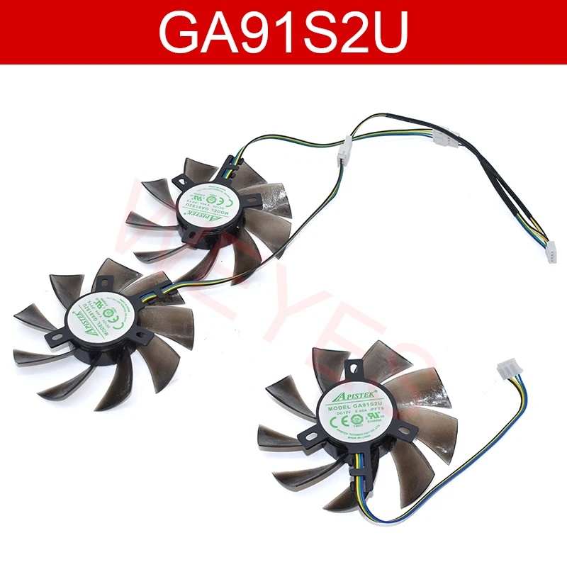 

Brand NEW Graphics Card Fan GA91S2U PFTA DC12V 0.40A 4-Line 85mm For GTX 1060 1070 1070Ti 3G 6G 8G P106-100 Video Card Cooler