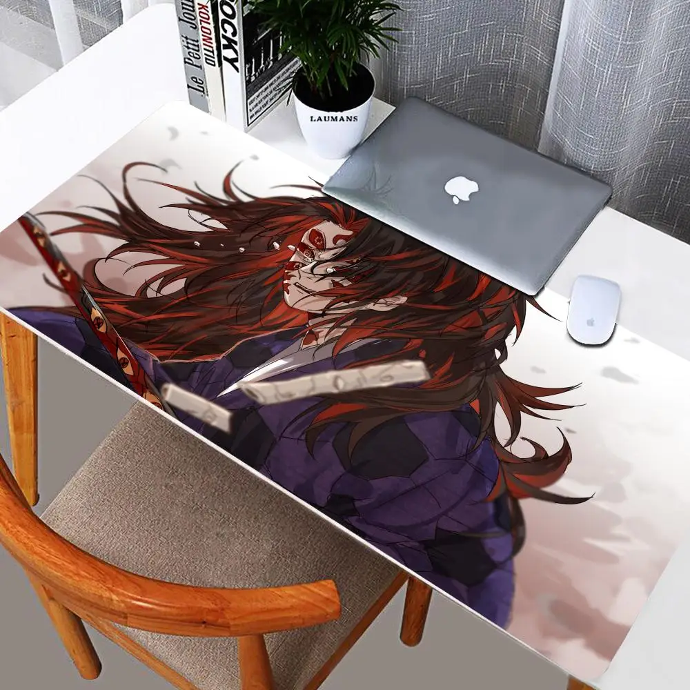 Demon Slayer Mousepad Anime Cool HD Printing Gaming Accessories Computer Lock Edge Keyboard Mat PC Desk Pad Large Mouse Pad
