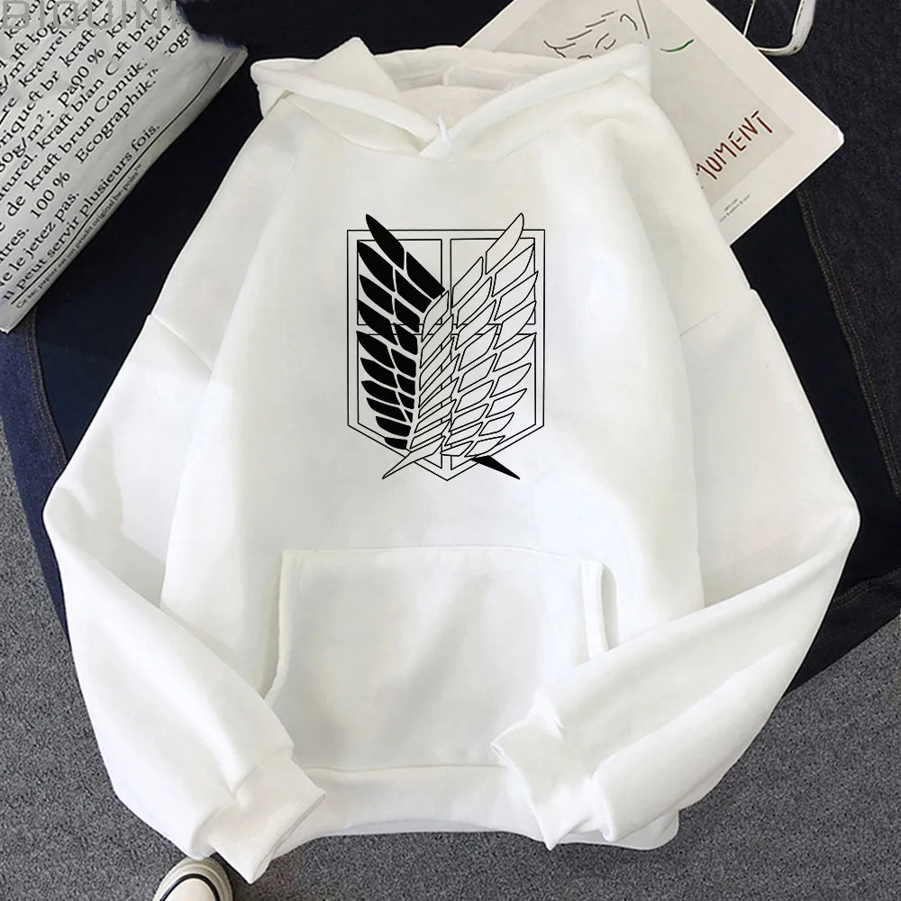 Attack on Titan Hoodies Unisex Male Female Print Shingeki No Kyojin Anime Clothes Loose Casual Streetwears Link Aesthetic Korean