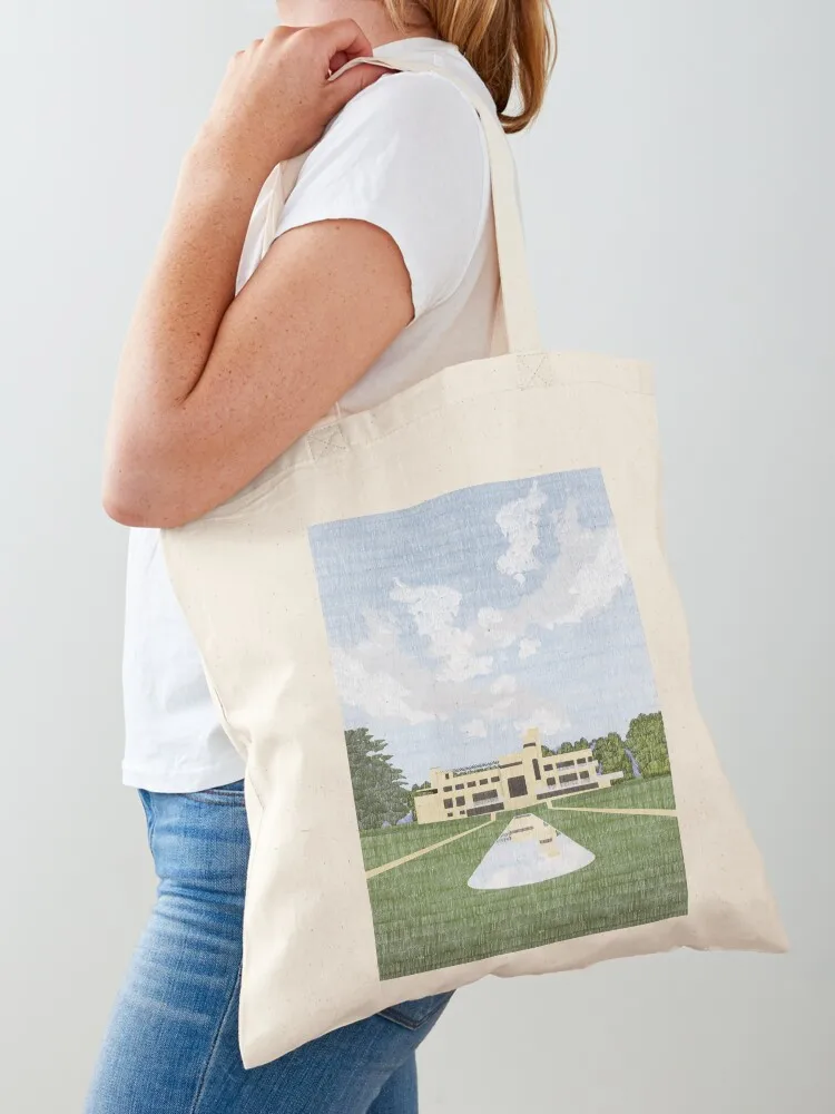 Villa Cavrois Robert Mallet-Stevens architecture illustration minimalist colored pencil Modulor Tote Bag
