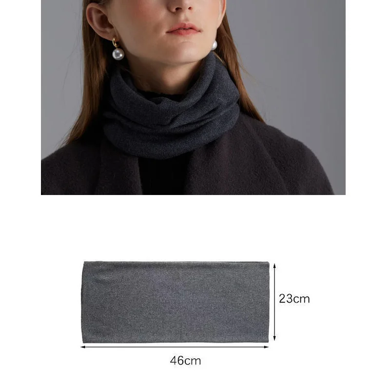 Warm Cashmere Modal Blend Cowl Scarf Unisex Scarves