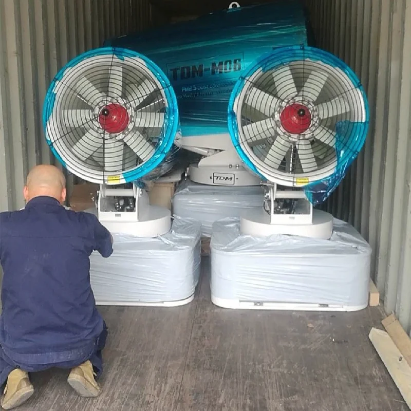 High-end Remote Control Fog Cannon Dust Suppression 30M Mist Sprayer Water Fog Cannon for Dust Control