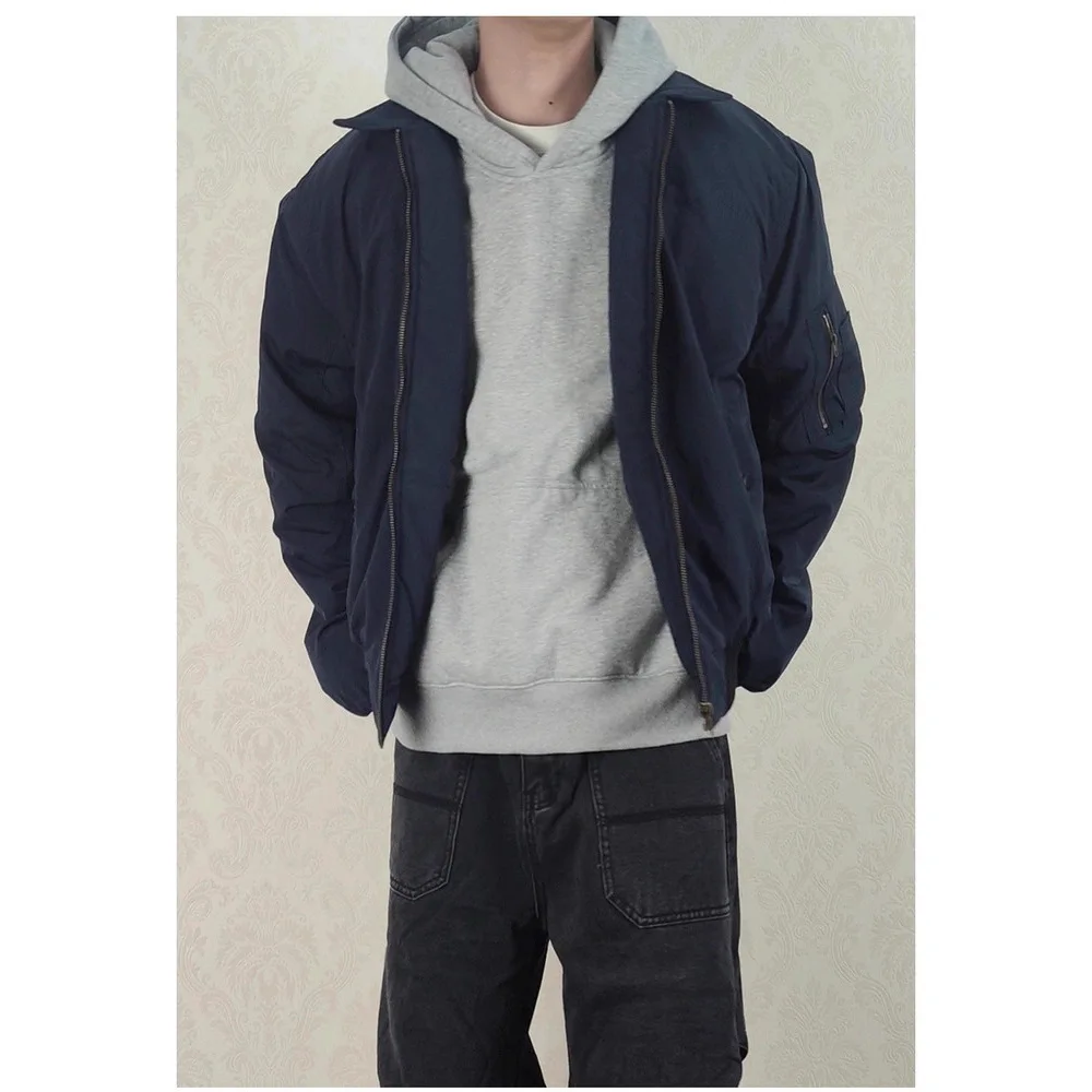 

Пальто с вышивкой на воротнике, свободного кроя, повседневное, универсальное, простое, с длинными рукавами, в ретро-стиле, мужское, модное, удобное, с характером