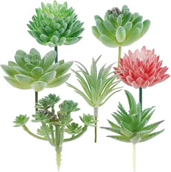 Artificial Succulents 7PCS Faux Succulent Plant Realistic Artificial Succulent Decor Mini Succulent for Home Wedding Decor