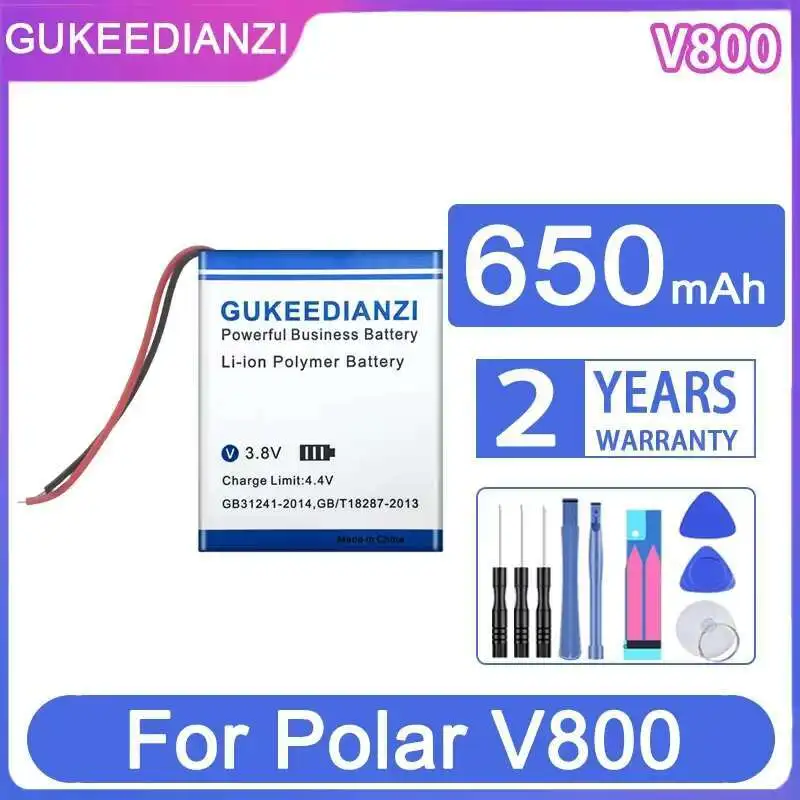 

For Polar V800 Sport Watch, V800(502530 2line), 650mAh Sports Watch Battery