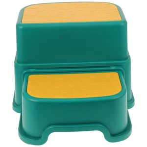 2 Pcs Household Stool Footstool Baby Toddler Step Child Kitchen Plastic Potty Friction Non-slip