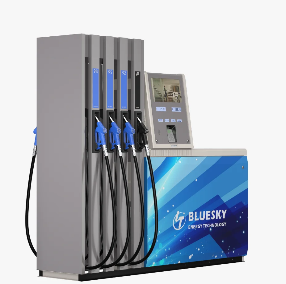 Bluesky RT-EO482 8 Nozzles Fuel Dispenser With Multimedia Speaker Hot Sale In Russia