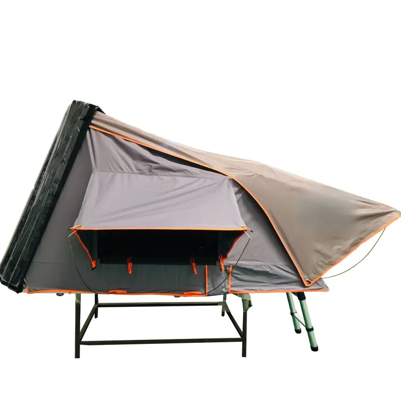 Portable SUV Hard Shell ABS Roof Top Tent 4x4 Off-Road Camping Retractable Polyester Mesh Truck Trailer Roof Top Rooftop