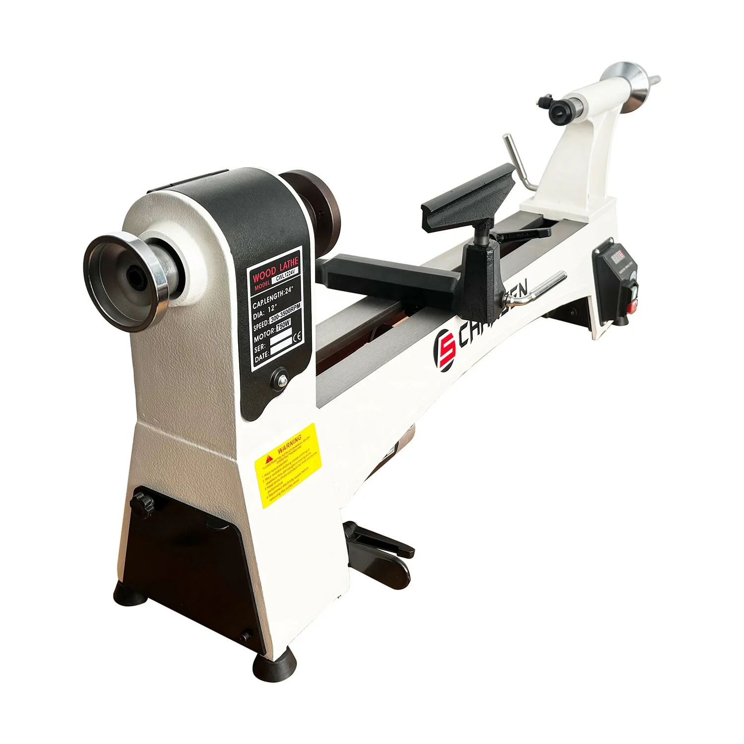 Artikel # CWL1224V 12"x 24" Tisch-Holzbearbeitungsdrehmaschine mit variabler Geschwindigkeit