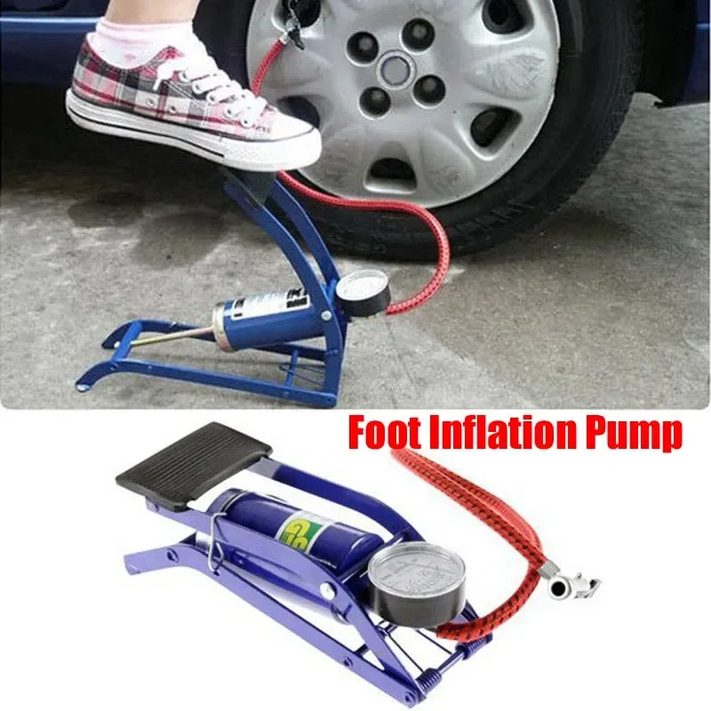 

1 шт. ножной насос высокого давления портативный велосипедный электрический мотоцикл автомобильный бытовой ножной насос