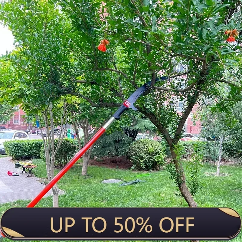 8 Knots 8 Meters Multifunction Wood Saw Pruning Tool Garden Tree Pruning Saw Professional Replaceable High Tree Rod Hand Tools